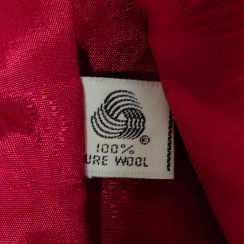Women's Talbots Red Wool Blazer Jacket Size 8 Petite - Picture 4 of 5
